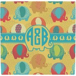 Cute Elephants Ceramic Tile Hot Pad (Personalized)