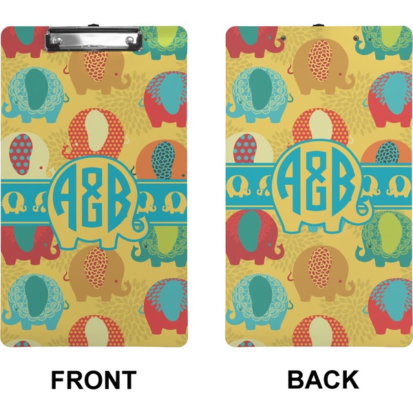 Cute Elephants Clipboard (Legal) (Front + Back)
