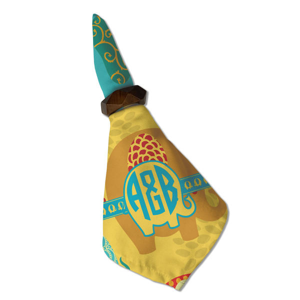 Cute Elephants Cloth Napkins - Personalized Dinner (Folded in Ring) (MAIN)