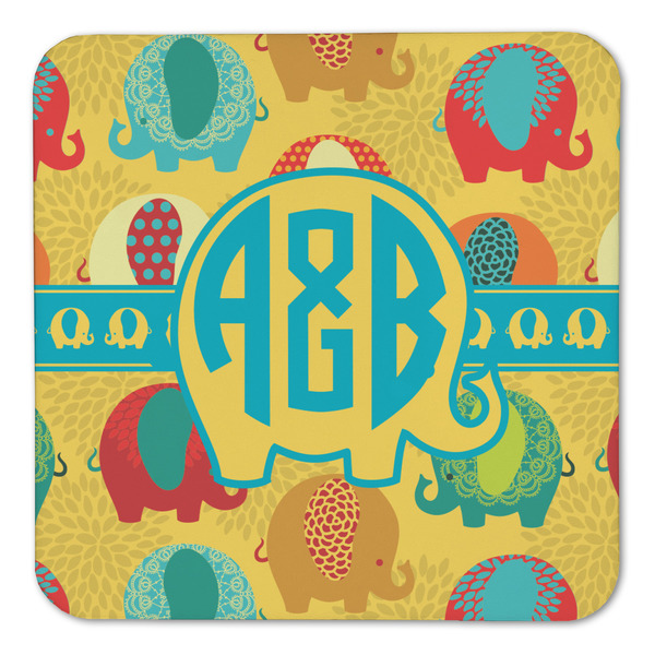 Cute Elephants Coaster Set - FRONT (one)