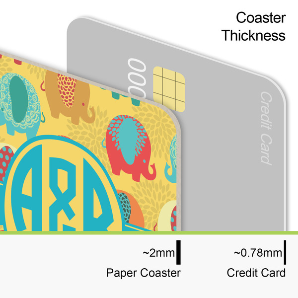 Cute Elephants Coaster Thickness
