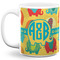 Cute Elephants 11 Oz Coffee Mug - White (Personalized)