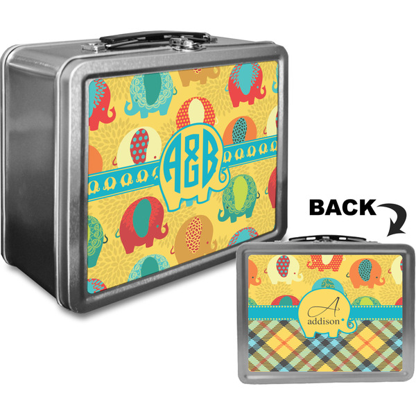 Cute Elephants Custom Lunch Box / Tin Approval