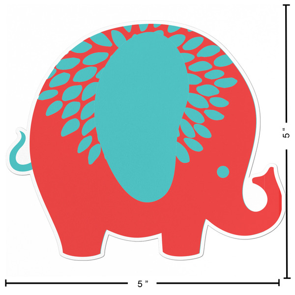 Cute Elephants Custom Shape Iron On Patches - L - APPROVAL