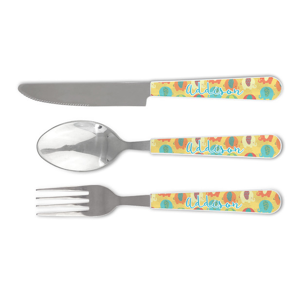 Custom Cute Elephants Cutlery Set (Personalized)