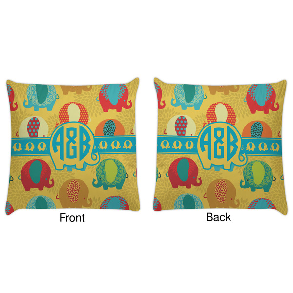 Cute Elephants Decorative Pillow Case - Approval