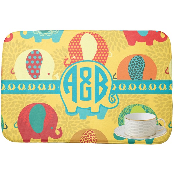 Cute Elephants Dish Drying Mat