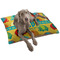 Cute Elephants Dog Bed - Large w/ Couple's Names
