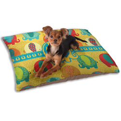 Cute Elephants Dog Bed - Small w/ Couple's Names