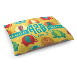 Cute Elephants Dog Bed - Medium w/ Couple's Names