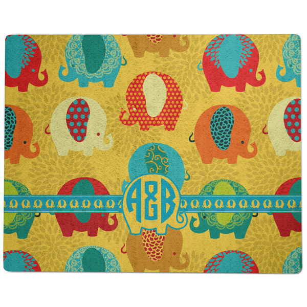 Cute Elephants Dog Food Mat - Large without Bowls