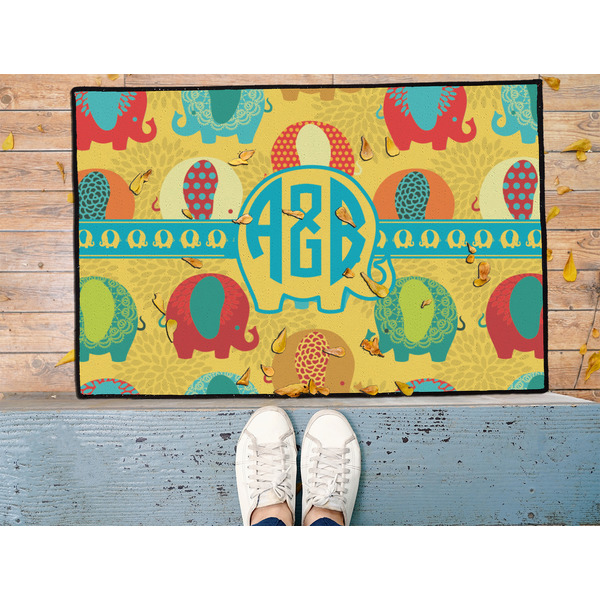 Cute Elephants Door Mat - LIFESTYLE (Med)