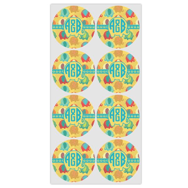 Cute Elephants Drink Topper - Medium - Set of 12