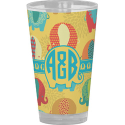 Cute Elephants Pint Glass - Full Color (Personalized)