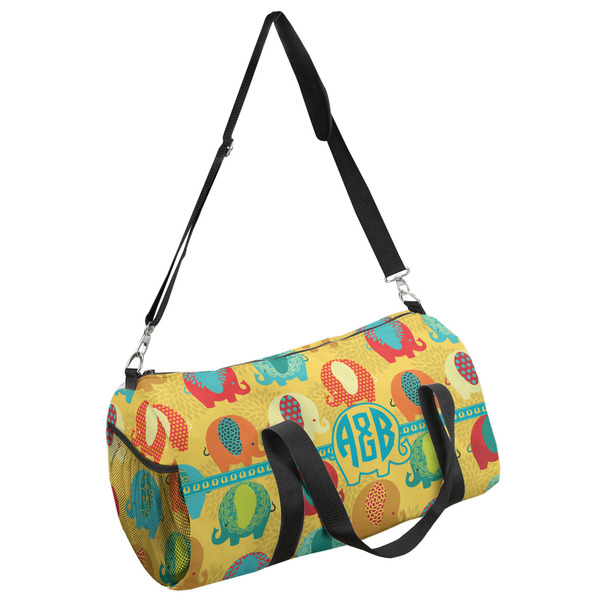 Custom Cute Elephants Duffel Bag - Small (Personalized)