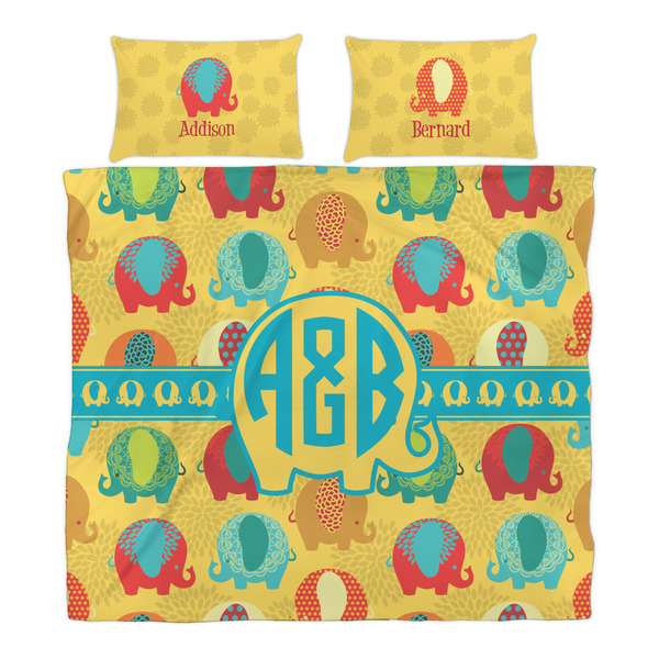 Cute Elephants Duvet Cover Set - King - Alt Approval