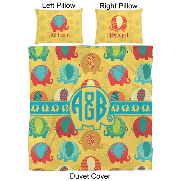 Cute Elephants Duvet Cover Set - Queen - Approval