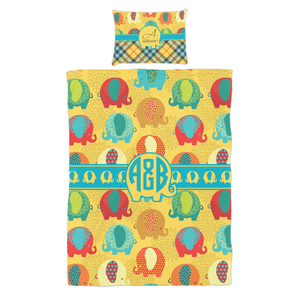 Cute Elephants Duvet Cover Set - Twin - Alt Approval
