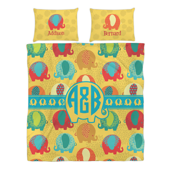 Cute Elephants Duvet cover Set - Queen - Alt Approval