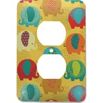 Cute Elephants Electric Outlet Plate