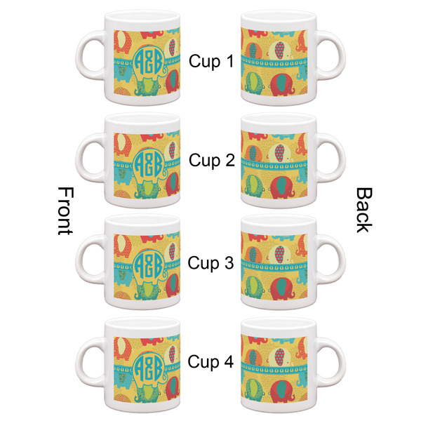 Cute Elephants Espresso Cup Set of 4 - Apvl