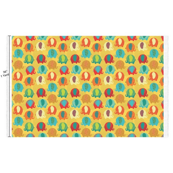 Cute Elephants Fabric Full Yard