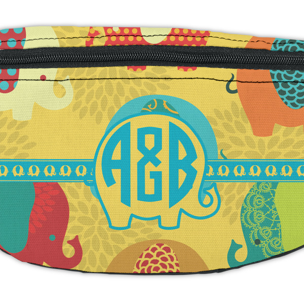 Cute Elephants Fanny Pack - Closeup