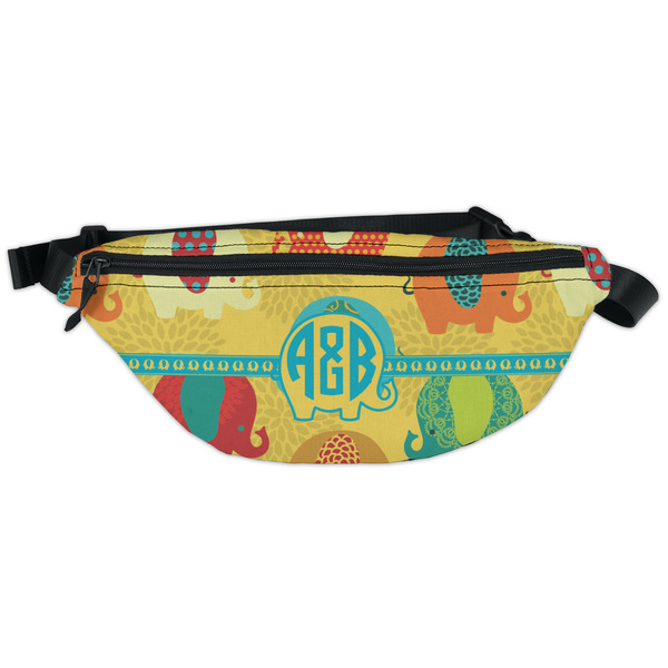 Custom Cute Elephants Fanny Pack - Classic Style (Personalized)