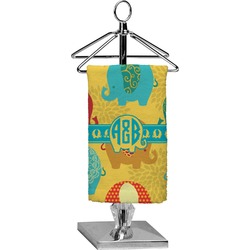 Cute Elephants Finger Tip Towel - Full Print (Personalized)