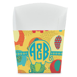 Cute Elephants French Fry Favor Boxes (Personalized)