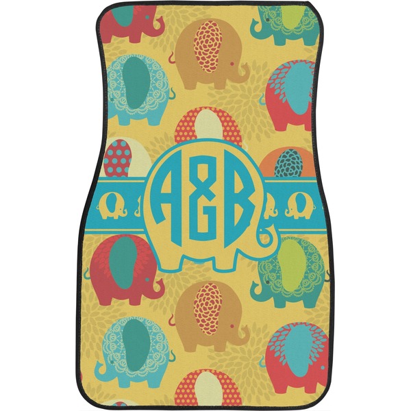 Cute Elephants Front Seat Car Mat