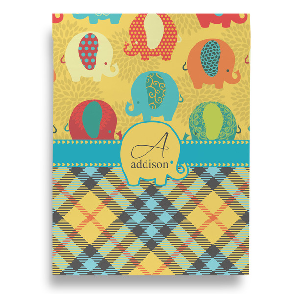 Cute Elephants Garden Flags - Large - Double Sided - BACK