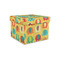 Cute Elephants Gift Boxes with Lid - Canvas Wrapped - Small - Front/Main