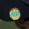 Cute Elephants Golf Ball Marker Hat Clip - Gold - On Hat