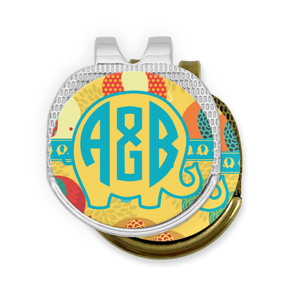 Cute Elephants Golf Ball Marker Hat Clip - PARENT/MAIN