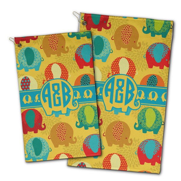 Cute Elephants Golf Towel - PARENT (small and large)