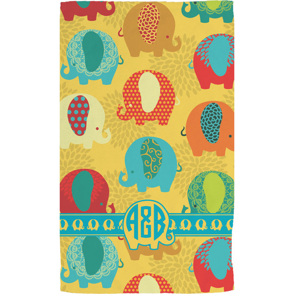 Cute Elephants Hand Towel (Personalized) Full