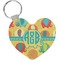 Cute Elephants Heart Keychain (Personalized)