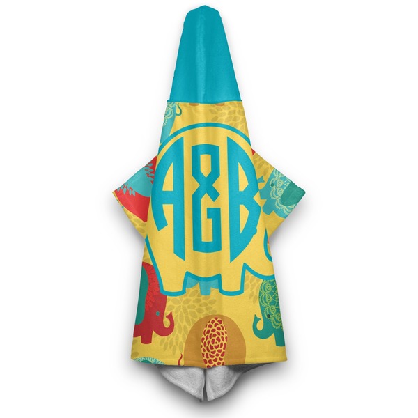 Cute Elephants Hooded Towel - Hanging