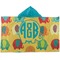 Cute Elephants Kids Hooded Towel (Personalized)