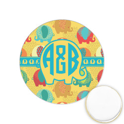 Cute Elephants Printed Cookie Topper - 1.25" (Personalized)