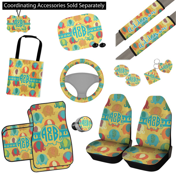 Cute Elephants Interior Car Accessories