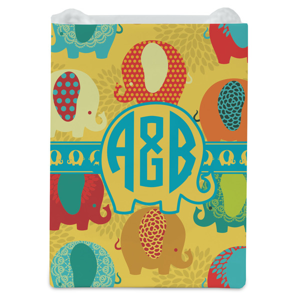 Cute Elephants Jewelry Gift Bag - Gloss - Front