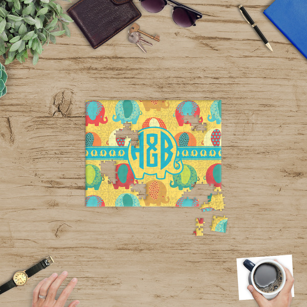 Cute Elephants Jigsaw Puzzle 252 Piece - In Context