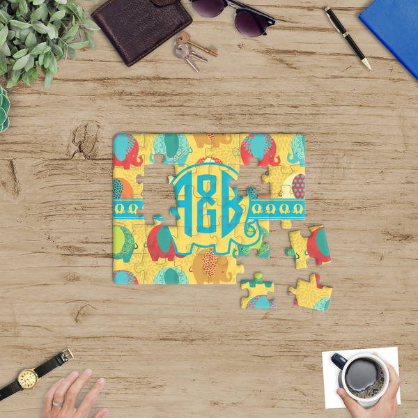 Cute Elephants Jigsaw Puzzle 30 Piece - In Context