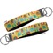 Cute Elephants Key-chain - Metal and Nylon - Front and Back