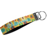 Cute Elephants Webbing Keychain Fob - Large (Personalized)