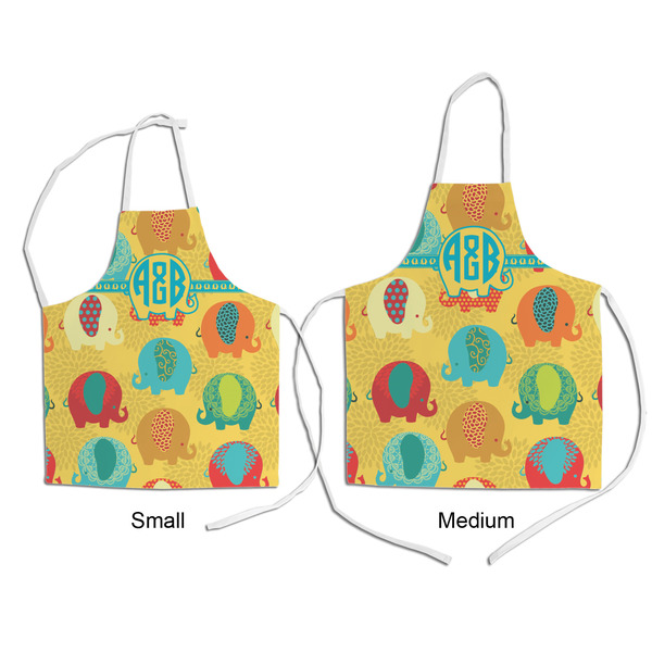 Cute Elephants Kid's Aprons - Comparison