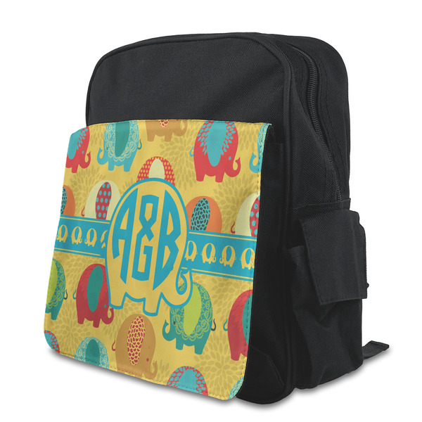Custom Cute Elephants Preschool Backpack (Personalized)