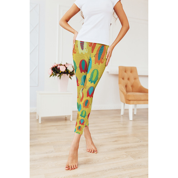 Cute Elephants Ladies Leggings - LIFESTYLE 2